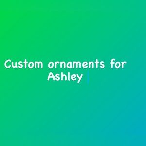 Bundle of 2 custom Christmas ornaments